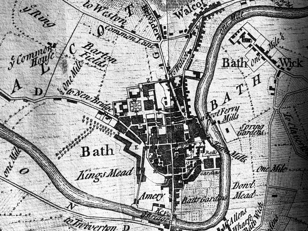 Old Maps of Bath Somerset